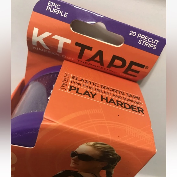 New KT Kinesiology Therapeutic Tape Strips Epic Purple NIB Sports Tape Roll - Picture 3 of 11
